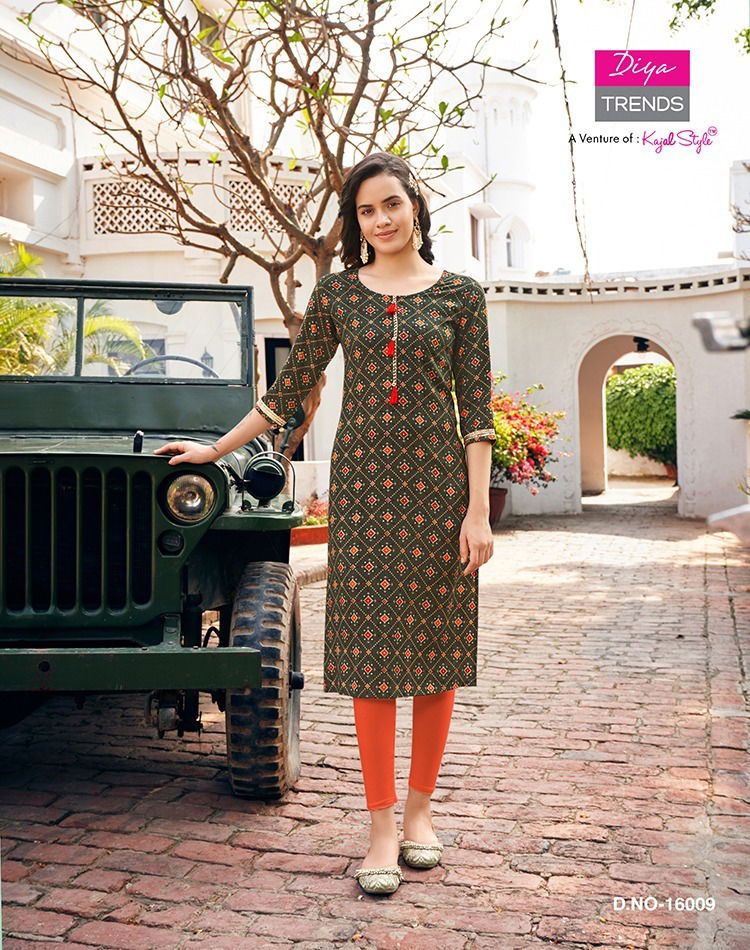 Gardencity Vol 16 By Diya Trends Printed Kurtis Catalog